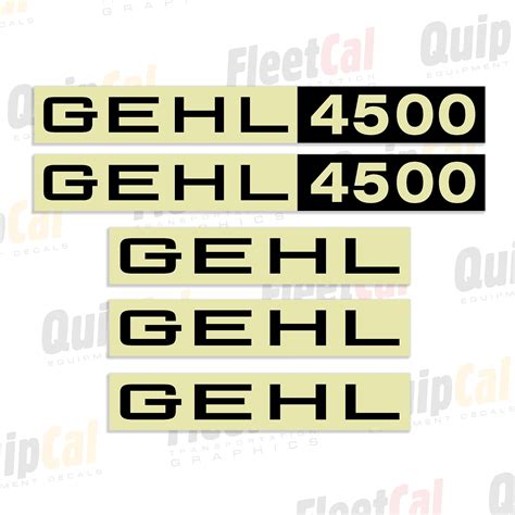 gehl 4500 skid steer decals|gehl 4500 engine parts.